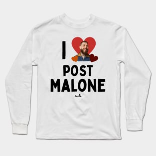 I Love Post Malone Tour Merch | Big Ass World Tour Fan Gift | Music Lover Country Long Sleeve T-Shirt